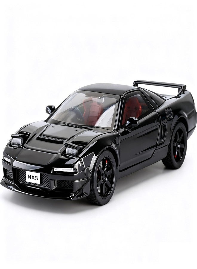 ERBADIHAGO Toy Cars Compatible for 1990 NSX NA1 1/32 Metal Model Car Pull Back Car Toys with Light and Sound Toys Car Collectible Model for Children Age 3 + Year Old (Black) - Image 1